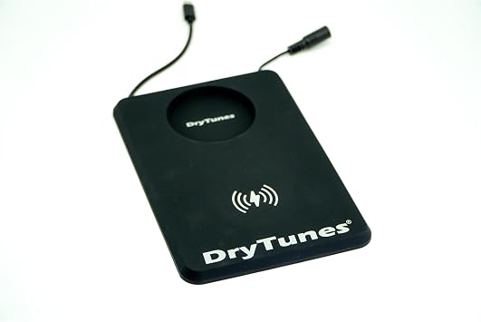 Drytunes Dual Wireless Charging Pad 15W Qi Wireless + USB-C Charges Speakers, Phones, Tablets & More Black