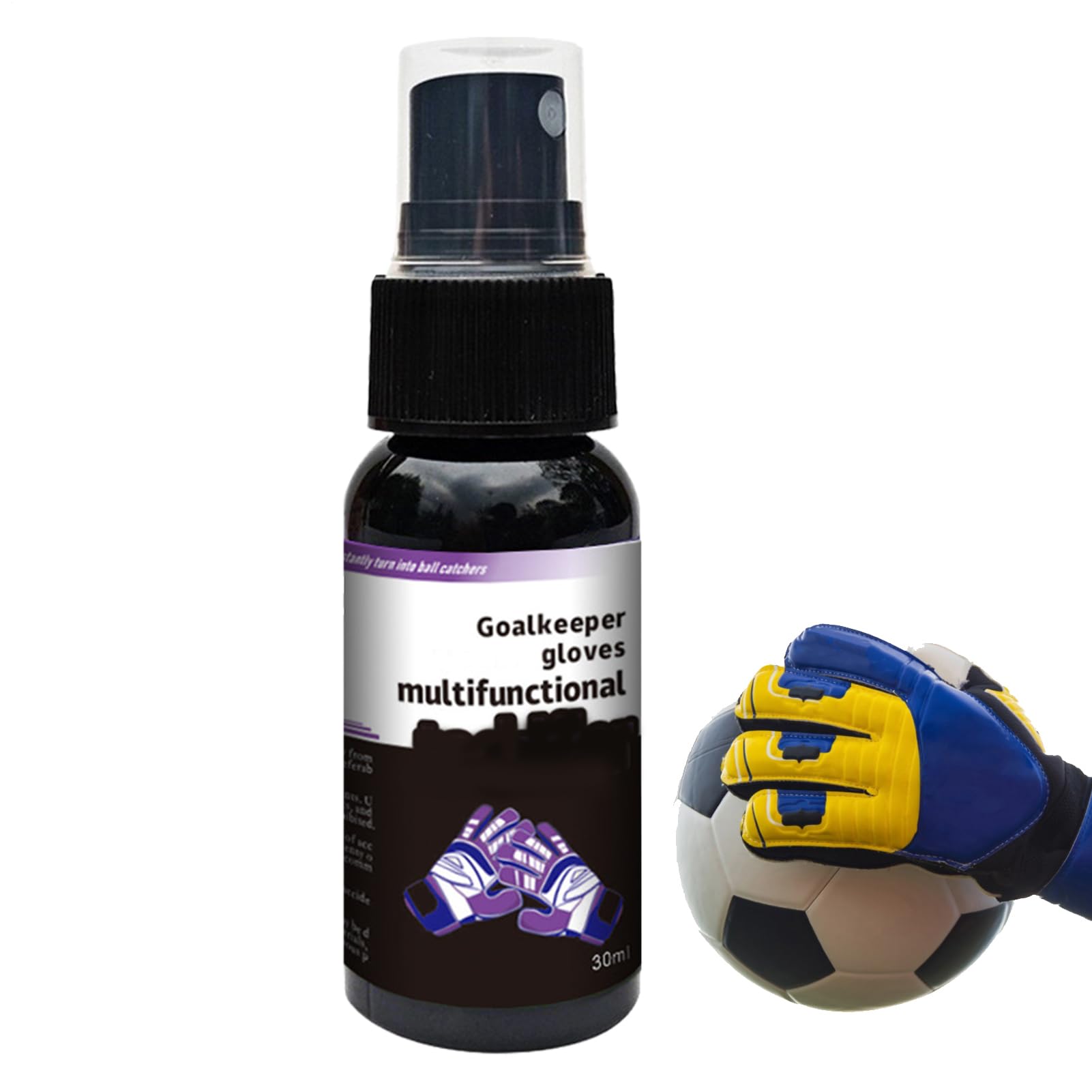 Générique Kleber für Schutzhandschuhe | Spray zur Verbesserung der Griffigkeit für Sporthandschuhe, Reiniger 30 ml für Baseballhandschuhe, Boxen, Torwart, Fußball, alle Bedingungen