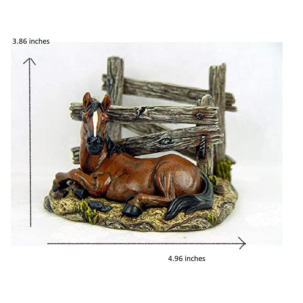 Comfy Hour Western Horse Stable Napkin Holder - Brown Resin Craft Table Organizer - View #10