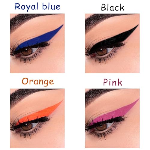 Miniatura 9 de usausim Delineador De Ojos De Colores 6 Piezas, Delineador De Ojos De Colores Maquillaje De Ojos Regalo Día de San Valentín Color Brillante