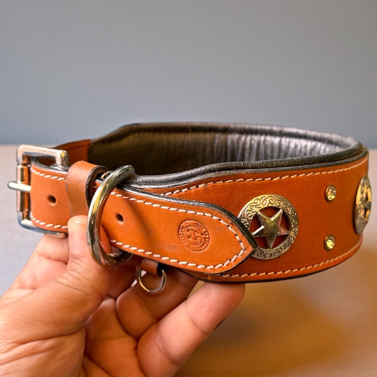 Buy THE K9 STORE Premium Handcrafted Leather Dog Collar with