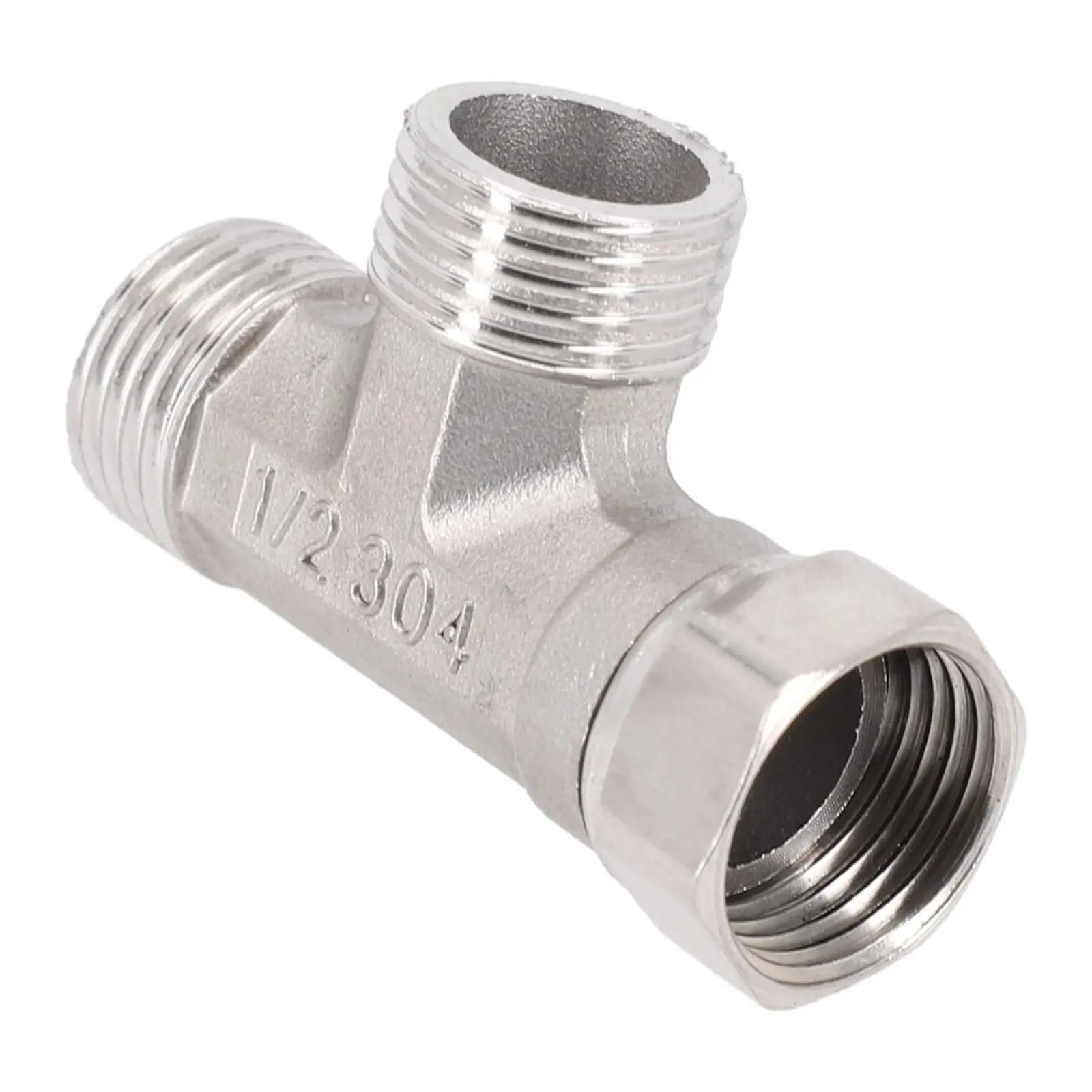 LEOTNNDQ G1/2 T-Adapter 3 Ways Valve Diverter Valve Stainless Steel Bidet Sprayer Shower Fitting Bathroom Shower Water Splitter