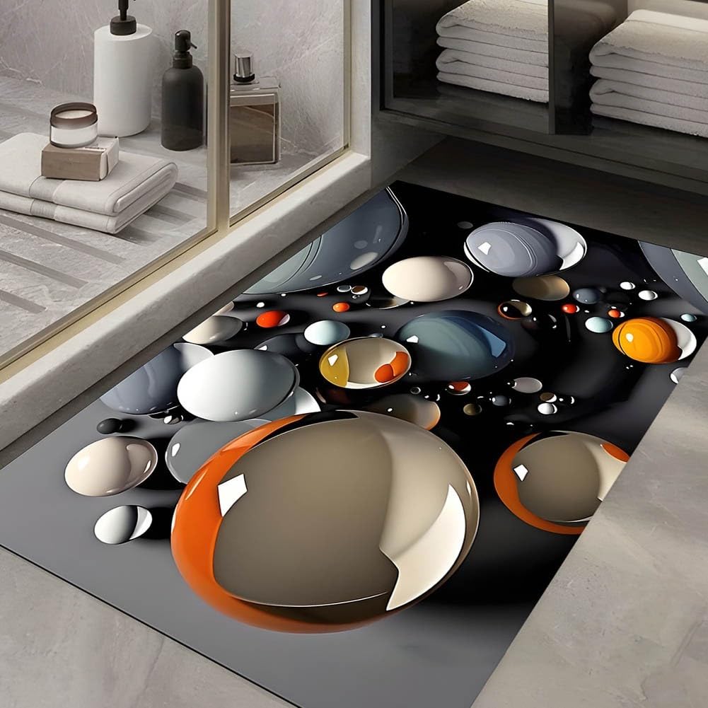 Tapis de douche antidérapant 60 x 90 cm pour salle de bain (16 60 x 90 cm)