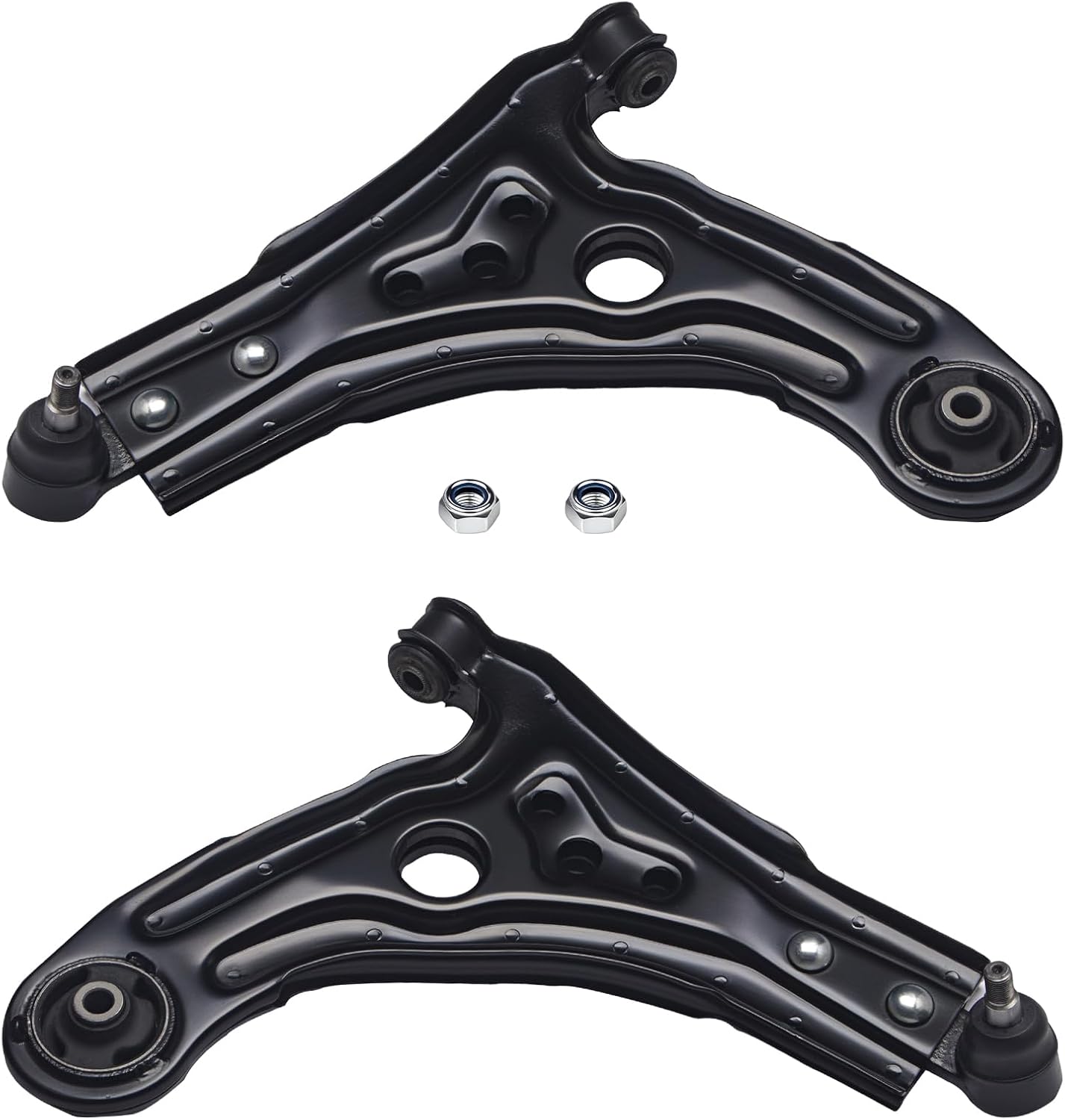 TUCAREST 2Pcs K620164 K620165 Left Right Front Lower Control Arm and Ball Joint Assembly Fit For 2004-2011 Chevy Aveo, 06-11 Aveo5 /09-10 Po-ntiac G3, 05-08 Wave /04-09 Su-zuki Swift+ Suspension
