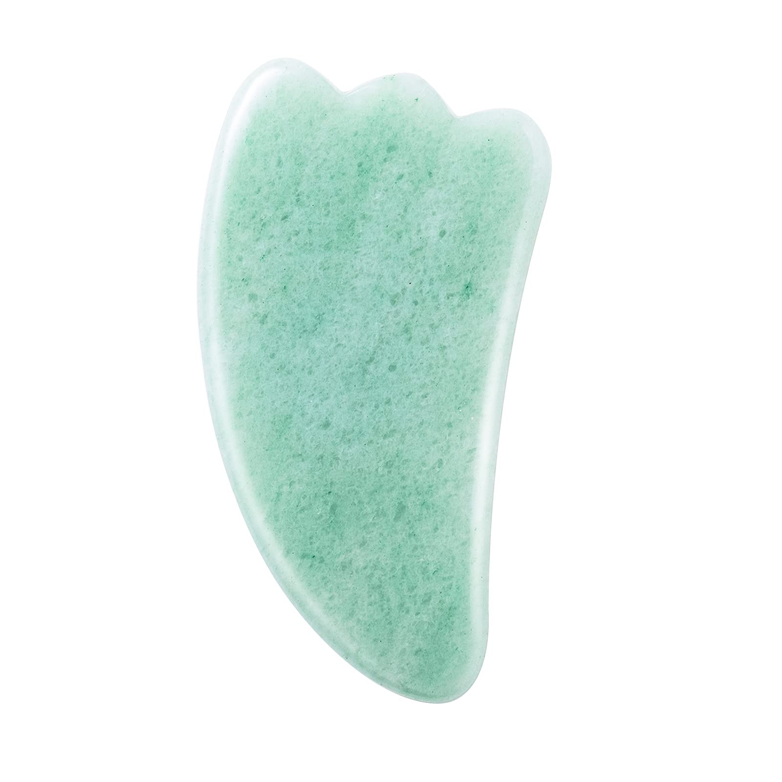 Gua Sha Massage Tool，Natural Jade Stone Guasha Board for SPA Acupuncture Trigger Point Treatment Sc Roller Face Beauty Skin Care Tools Massager Eyes Neck Body Muscle Cosmetic Set (sky blue)