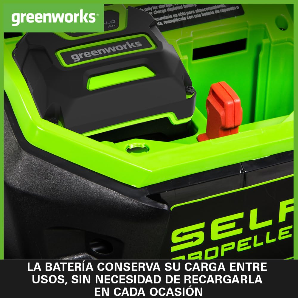 Greenworks Baterías 40V 4Ah - Set de 2, Potentes Original Baterías Iones de Litio para Herramientas Eléctricas y Jardinería Greenworks 40V, Control de Carga LED 3 Etapas, Garantía de 2 Años - G40BK4X