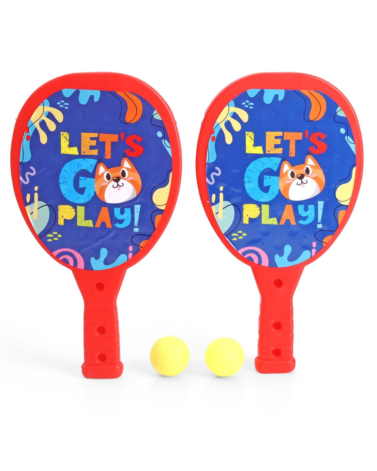 Play Nation Premium Junior Plastic Racket Set for Boys & Girls | Tennis Toy for Kids | Indoor & Outdoor Sports Equipment | Birthday Gift | BIS Certified (Red) (B0CBXFW8C2) Amazon Price History, Amazon Price Tracker