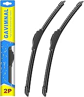 Gavimnal 26"+22" Silicone Wiper Blades for Toyota Venza 2009-2015, Honda Civic 4Dr 2006-2015, Odyssey 2005-2025, Lexus RX350 2007-2015 - All-Season Quiet Set of 2