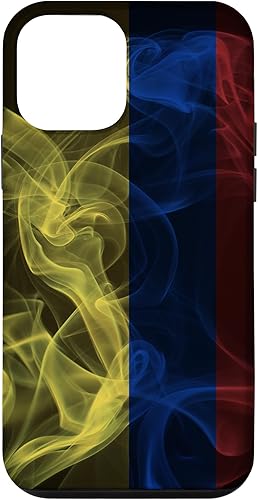 Vista 40 de Funda para iPhone 12 Pro Max Smoky Colombia Bandera - Estilo Humo Colombiano Orgullo