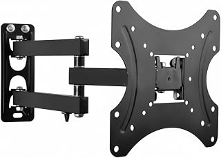 RISSACHI Wall Mount TV Stand with Movable Arm | 17-42 inch Monitor Wall Mount for Home & Office | Heavy-Duty TV Mounts Bracket Supporting Screens & Monitor Stand