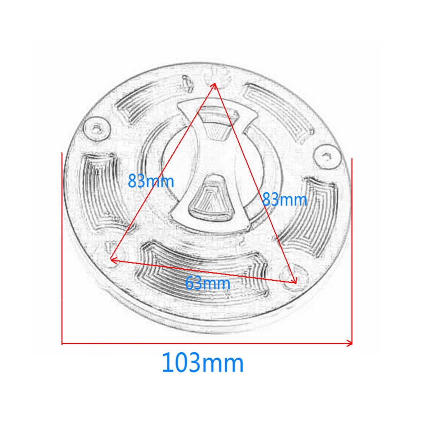 Tappo Serbatoio Moto Per TNT300 TNT600 502C 752S TNT 300 | Tappo in alluminio CNC a tenuta stagna: leggero, facile da installare e dal design accattivante