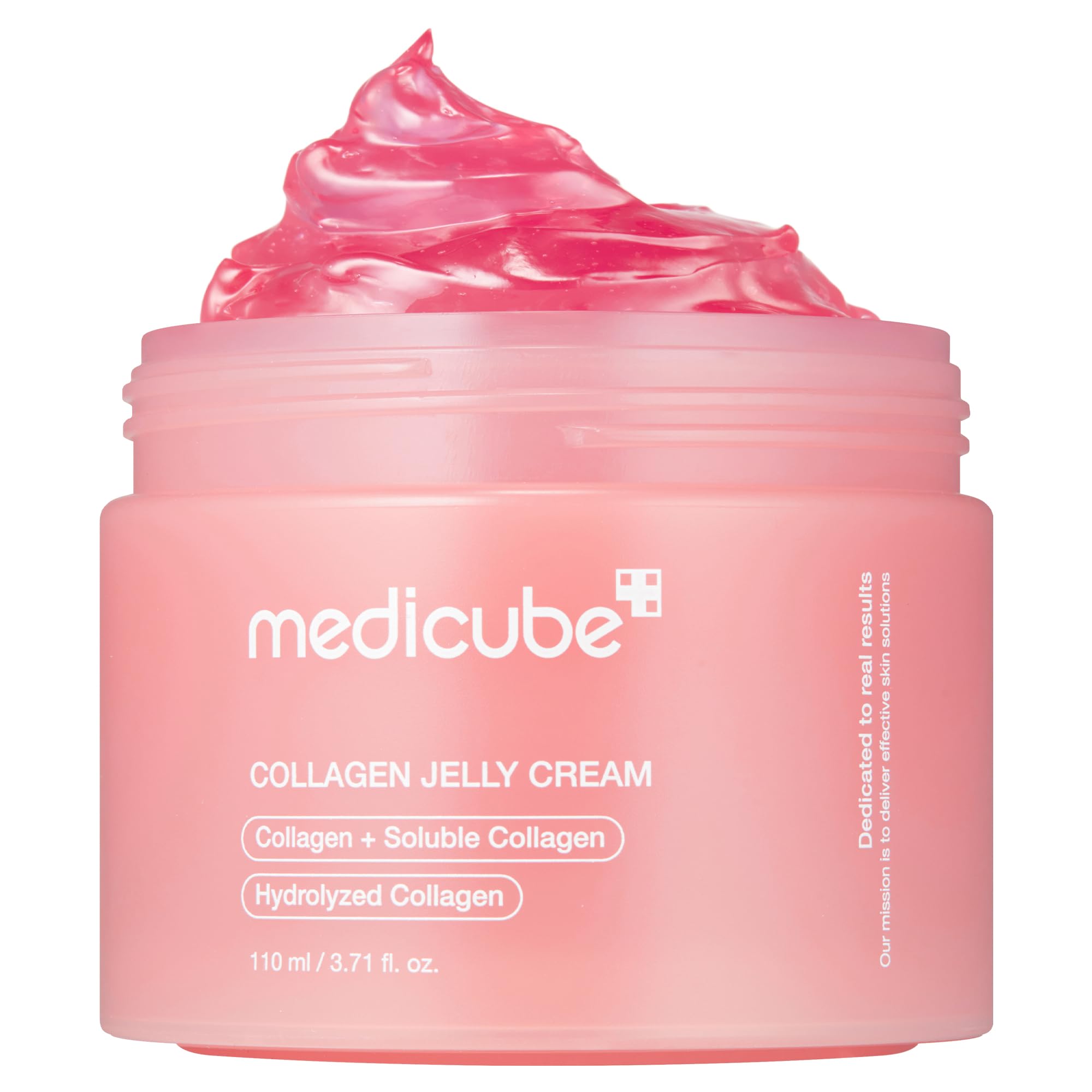 Collagen Jelly Cream- Niacinamide & Freeze-Dried Hydrolyzed Collagen - Boosts skin's barrier hydration and gives 24h Glow & Lifted Look - No artificial color, Korean skincare (3.71 fl.oz.)