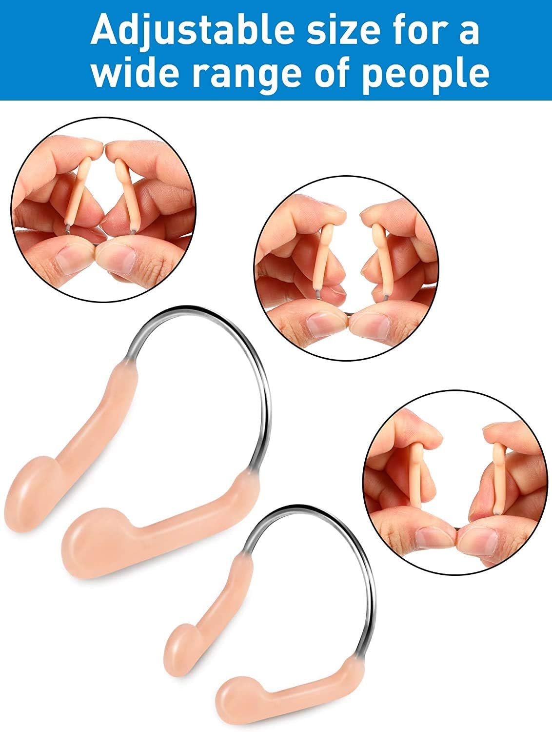 Nose Clip Swimming Training Protector Adult Nose Clip Children Swimming Beginner (Color)