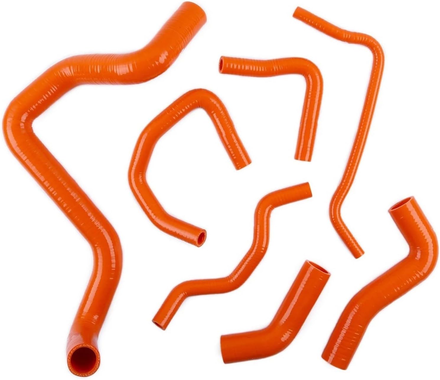に適合する オクタビア 1.8T 180PS用 ラジエータークーラントパイプホース インタークーラーターボホースパイプ(オレンジ)