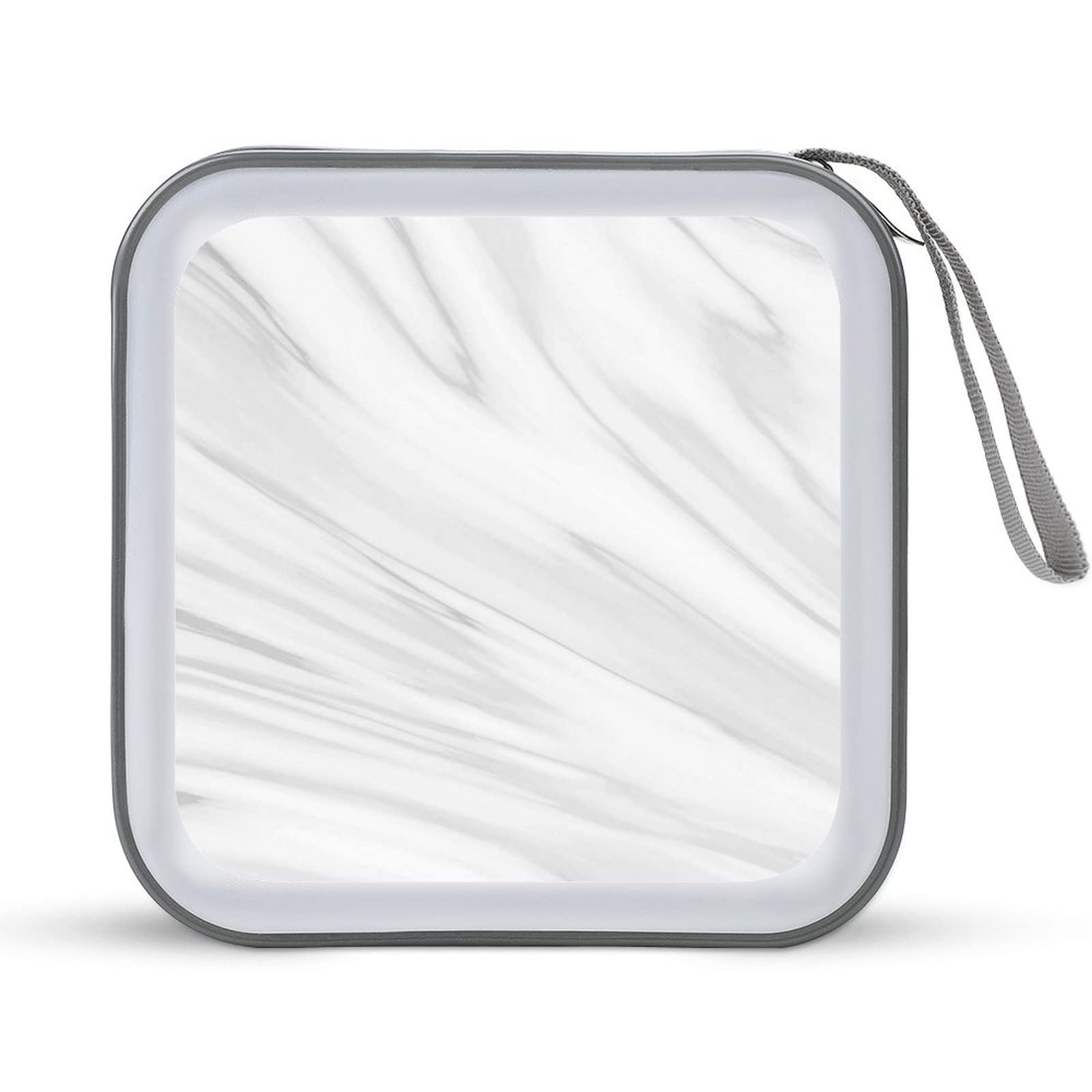 Amazon.co.jp: CD収納ボックス 白い 大理石柄 ディスク収納ケース  