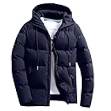 Puffer Jacket Men Insulated Hooded Down Coats Zip Up Outdoor Winter Casual Windproof Tops Waterproof Jackets S-4XL