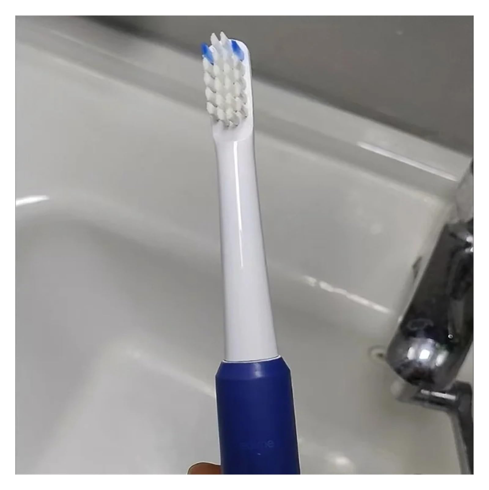 Testine, Compatibile Con Realme, N1 N2 RTX2103 SN301 | Testine di ricambio per spazzolino elettrico, 4 8 o 16, plastica, 9 cm, confezioni sigillate(16PCS BLUE)