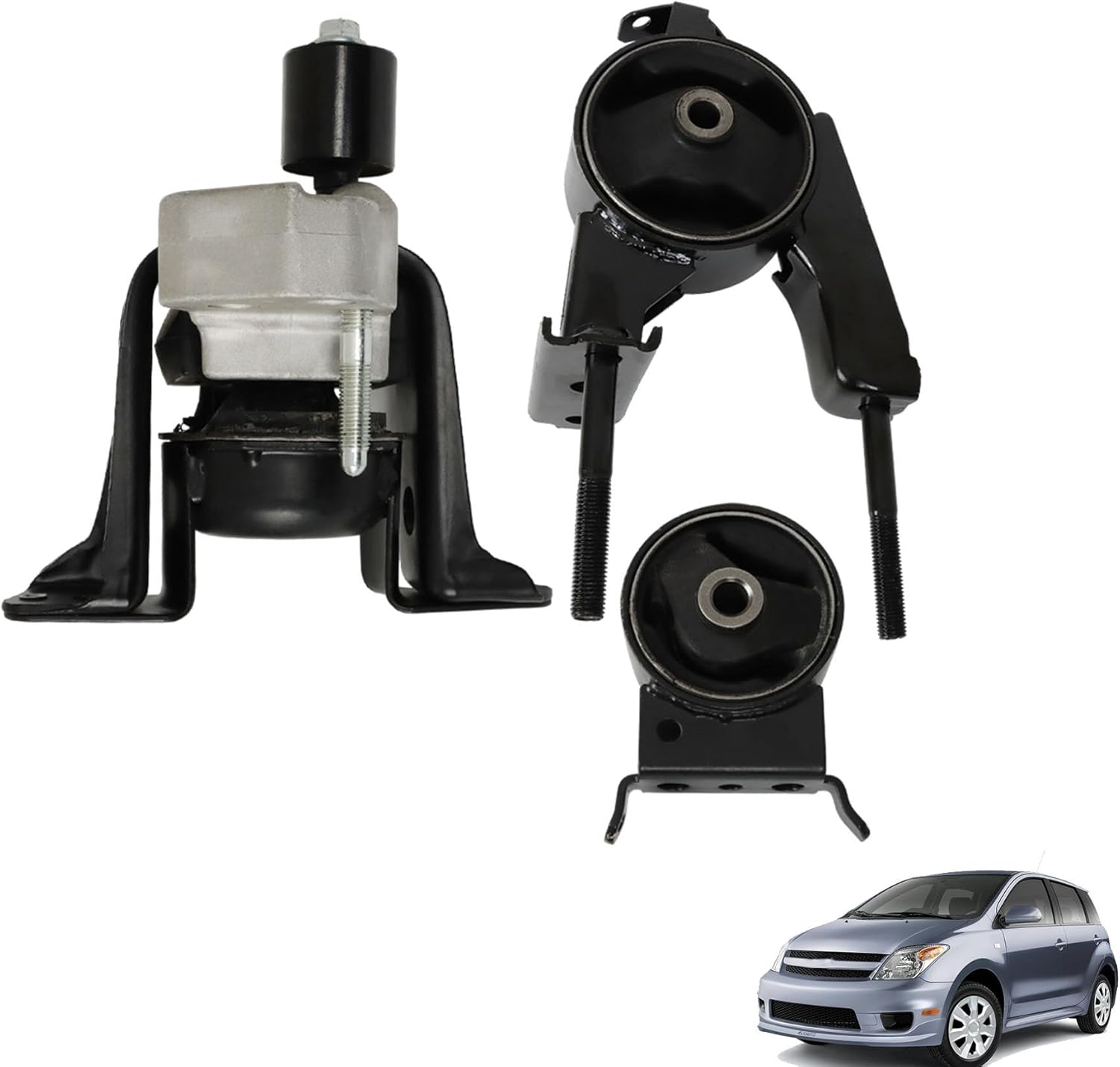 munirater 3PCS Engine Motor & Trans Mount Replacement for 2000-2005 Echo 1.5L 2004-2006 XA / XB 1.5L A7260 A7228 A7288