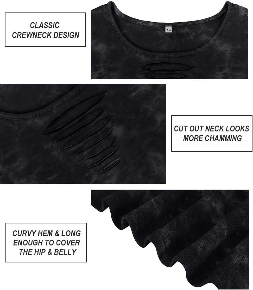 CARCOS Plus Size Tops for Women Short Sleeve Shirts Basic Tee Solid Color Blouse V Neck Tunic Loose Fit Tshirts Summer XL-5XL - Image 5