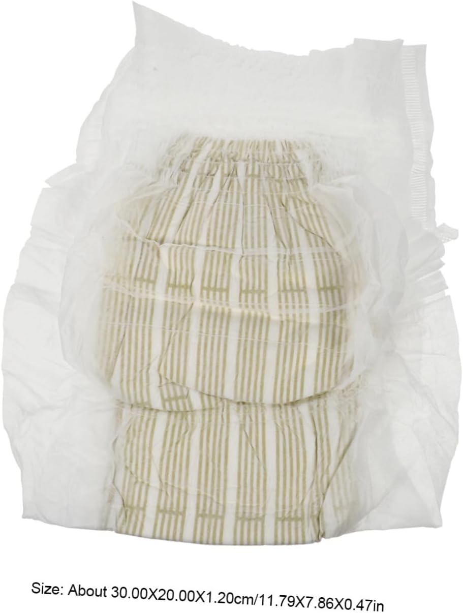 11Pcs Leak Disposable Adult Diapers for Men and Women and Absorbent for Outdoor Use Keep Bedding and Wheelchairs Dry White