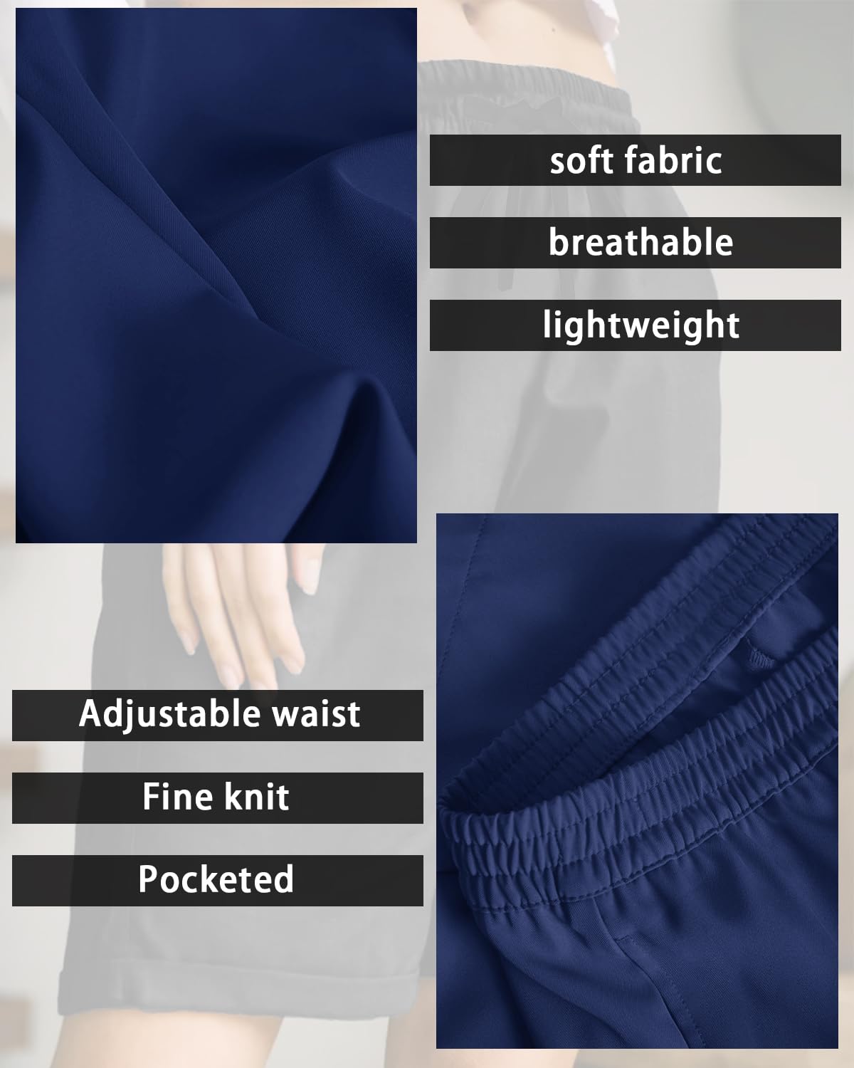 Rayson Pantaloncini Donna Estivi Cotone Bermuda da Donna Casual Leggero Pantaloni Corti con Tasche Pantaloncini Sportivi con Coulisse per Sport Yoga Trekking