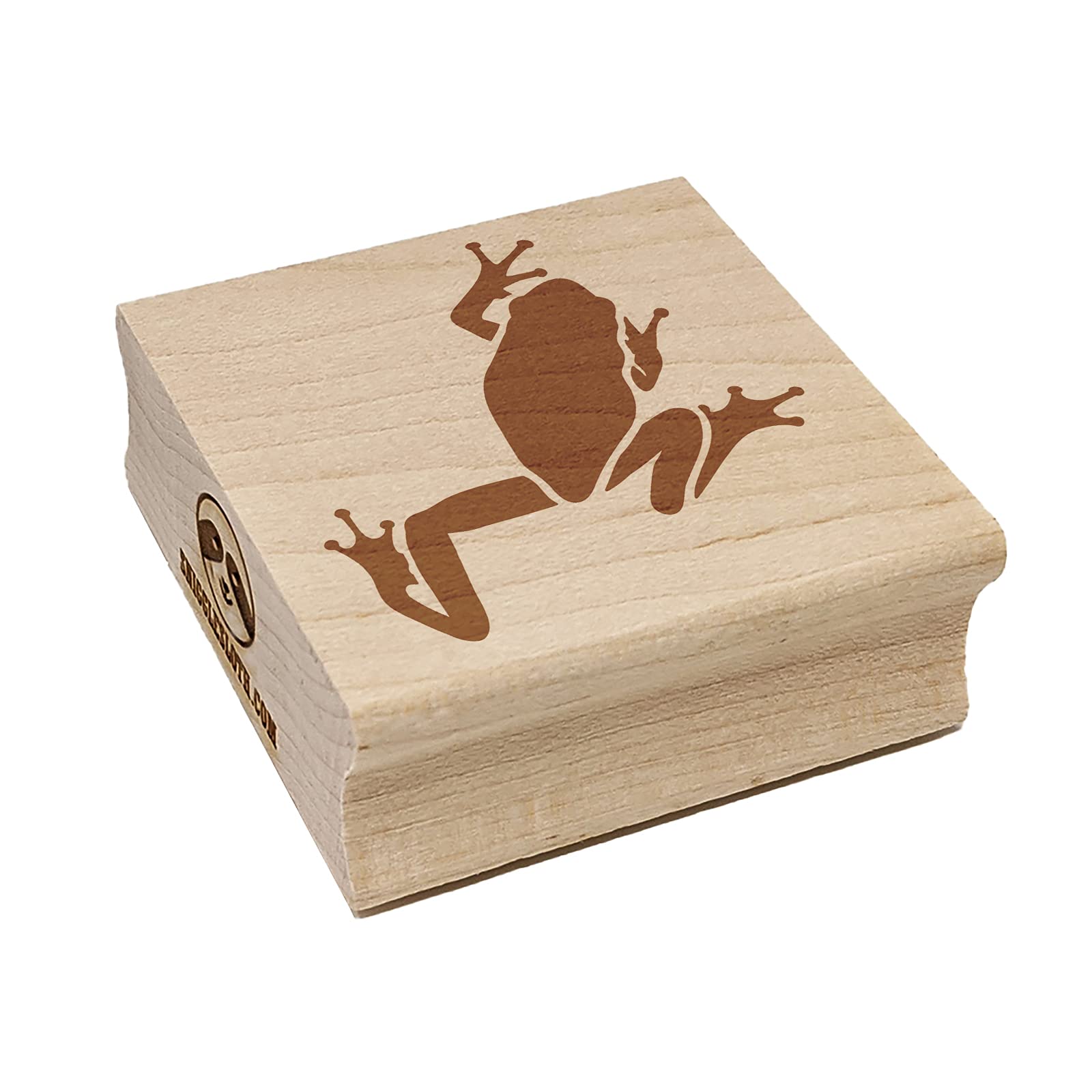 Climbing Tree Frog Square Rubber Stamp for Stamping Crafting - 1.75in Medium