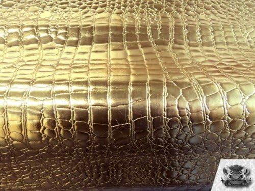 Miniatura 4 de Tela de tapicería de cuero falso de cocodrilo de vinilo de The Yard