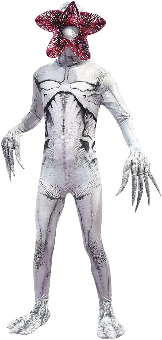 Kids Adult Demogorgon Costume Bodysuit Season 3, Kids 2, Size 130/120-130cm