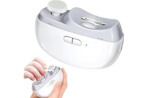 Cortaúñas eléctrico automático con niveles de 3 velocidades, almacenamiento de cortaúñas, pantalla...