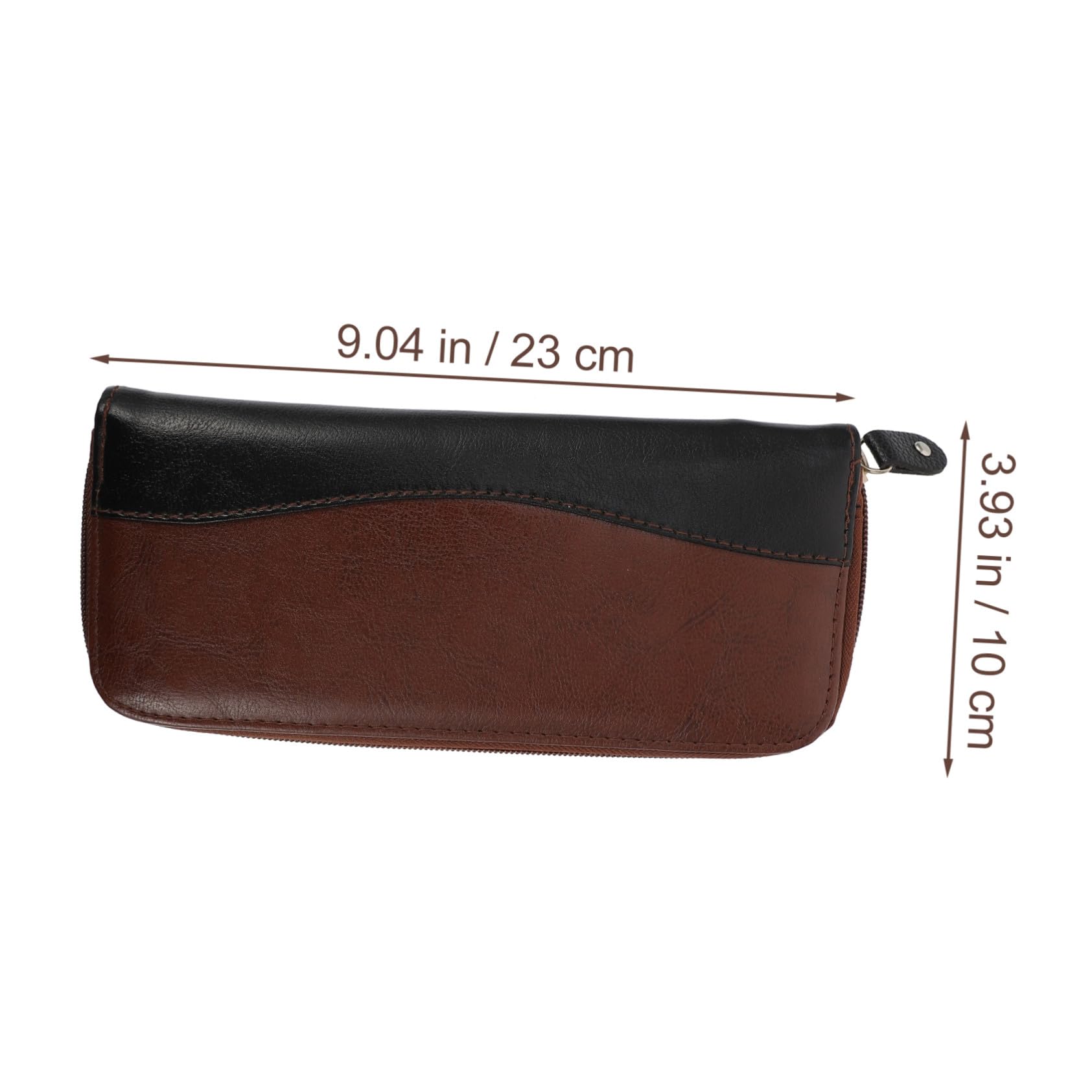 PLAFOPE Forbici Organizer Professionale Pu Custodia Marrone p e per in Compatto per Strumenti Accessori Parrucchieri e Truccatori da Salone per Chioma, per Viaggi