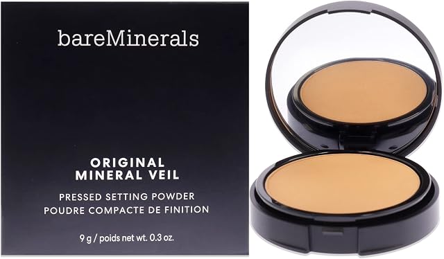 bareMinerals Original Mineral Veil Pressed Setting Powder - Sheer Tan For Women 0.3 oz Powder, brown