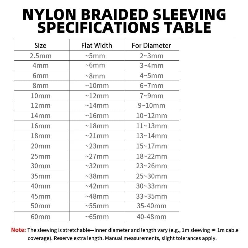Tubi espandibili for telaio metallico ad alta densità con manicotto for cavo intrecciato in nylon 1-30M da 2,5-60 mm(16mm,15 meters)
