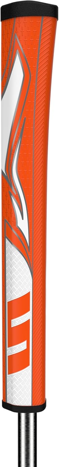 SuperStroke Zenergy Pistol Golf Putter Grip with No Taper Enhanced SPYNE Technology, New Multi-Zone Texturing and Tech-Port