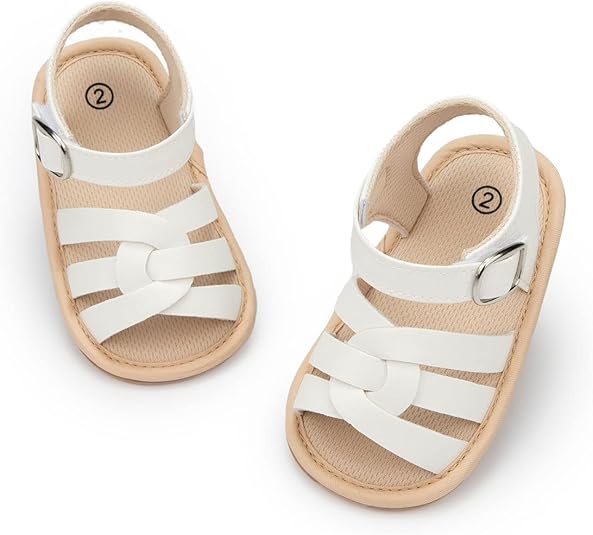 CENCIRILY Infant Baby Girls Boys Sandals Summer Beach Outdoor Bowknot Soft Rubber Sole Toddler Princess Dress Flats Walking Shoes