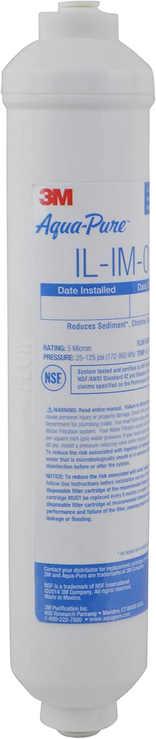 3M Aqua-Pure IL-IM-01 In Line Water Filtration System