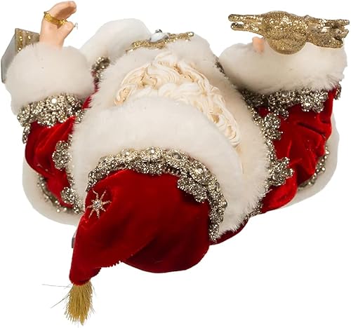 Miniatura 5 de Kurt S. Adler Fabriché Regal - Pieza de mesa roja de Papá Noel, 10.5 pulgadas, multicolor