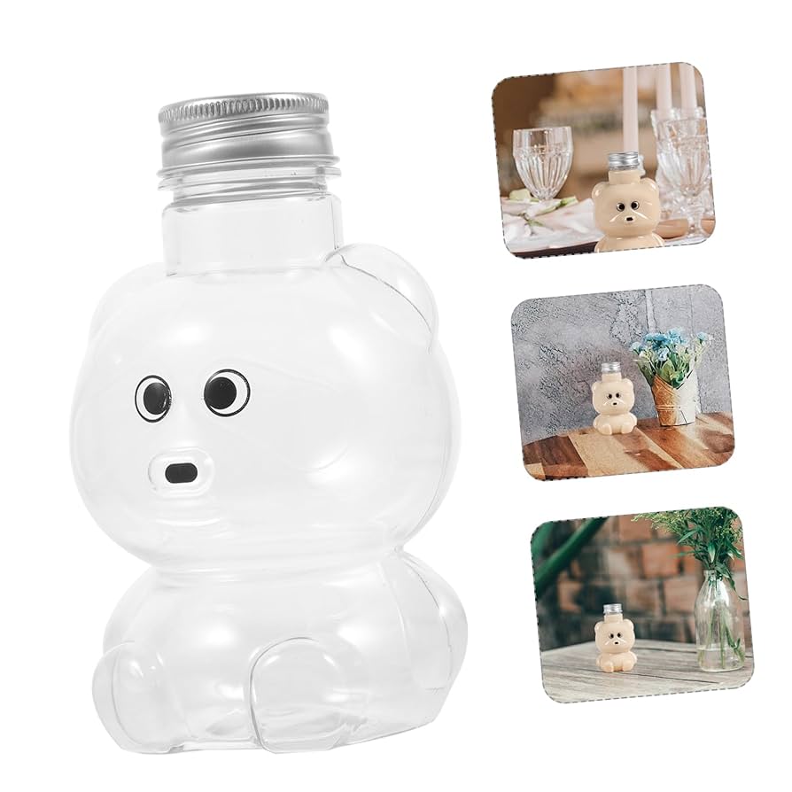 Amazon｜COLLBATH 4個 漫画ドリンク ボトル 動物の形をした