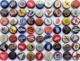 100 NO DENT Assorted Beer Bottle Caps from North America Including Micro and Macro Breweries