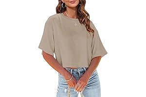 Stay Stylish and Comfy with Our Oversized Cropped Tees for Women
