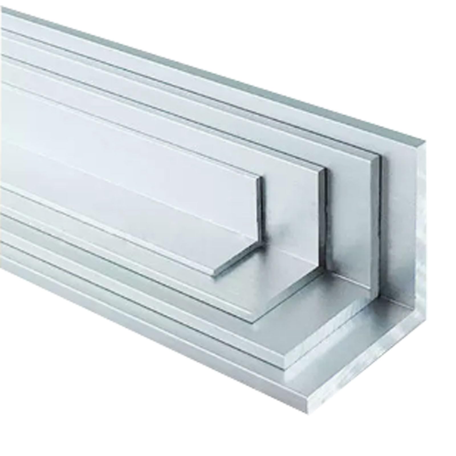 Perfil angular de aluminio 6063, 4 piezas