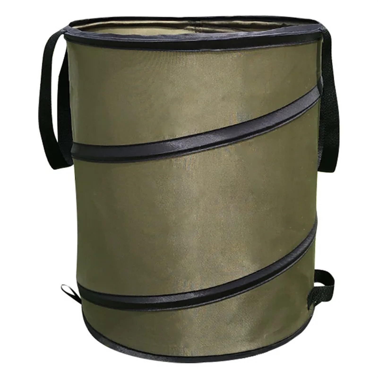 Garden Waste Bags, Garden Trash Can Collapsible Portable Reusable Oxford Brown Multiple Sizes(L)