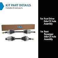Vista 76 de TRQ Juego de conjunto de eje de transmisión CV delantero para conductor y pasajero, 2 piezas, compatible con Ford Explorer 4WD 95-01, Explorer AWD