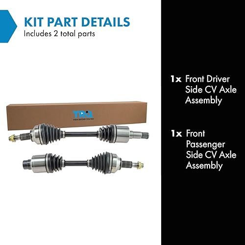Miniatura 76 de TRQ Juego de conjunto de eje de transmisión CV delantero para conductor y pasajero, 2 piezas, compatible con Ford Explorer 4WD 95-01, Explorer AWD