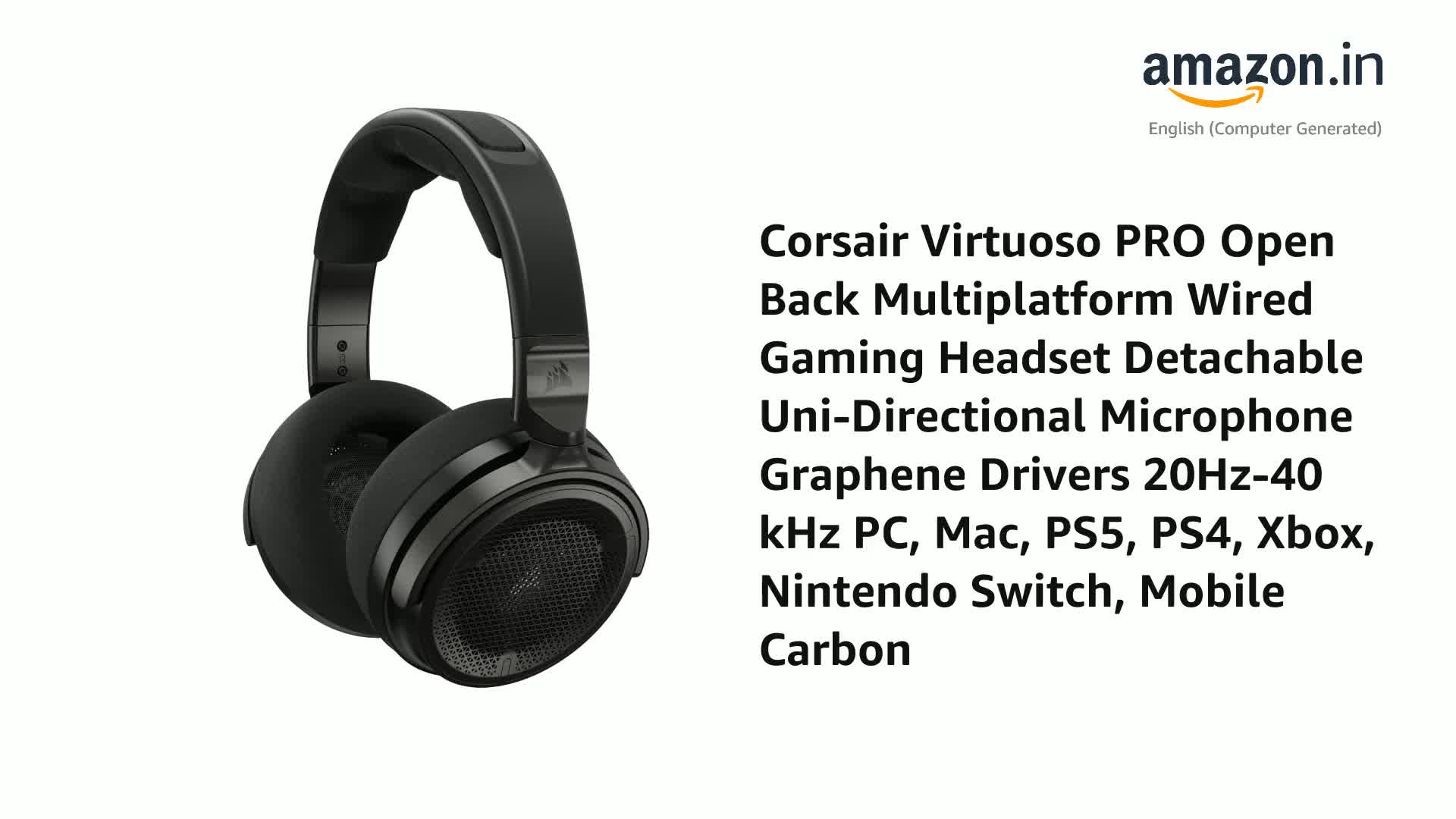 Corsair Virtuoso PRO Open Back Multiplatform Wired Gaming Headset