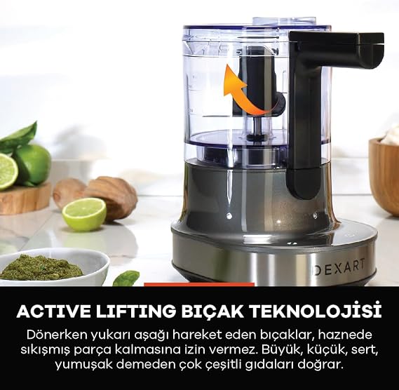 Dexart MC-4423 FlyBlade Active Lifting Chopper, Gray