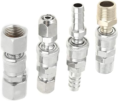 8pcs Air Hoses Quick Coupling 1/2