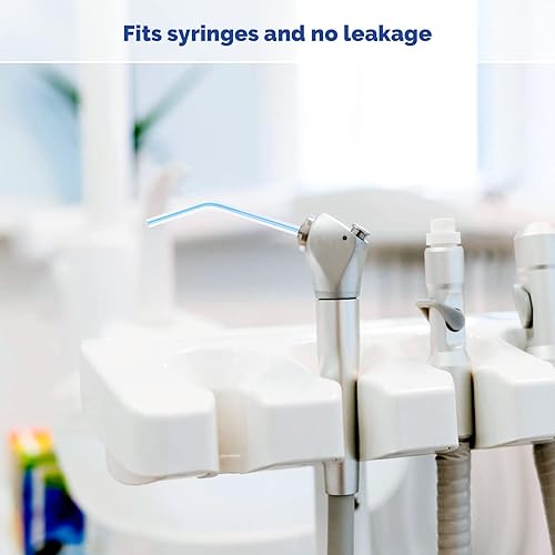 Miniatura 7 de JMU 1000pcs aire agua jeringa puntas dentales, boquillas de pulverización desechables para limpieza oral, arco iris 4 bolsas