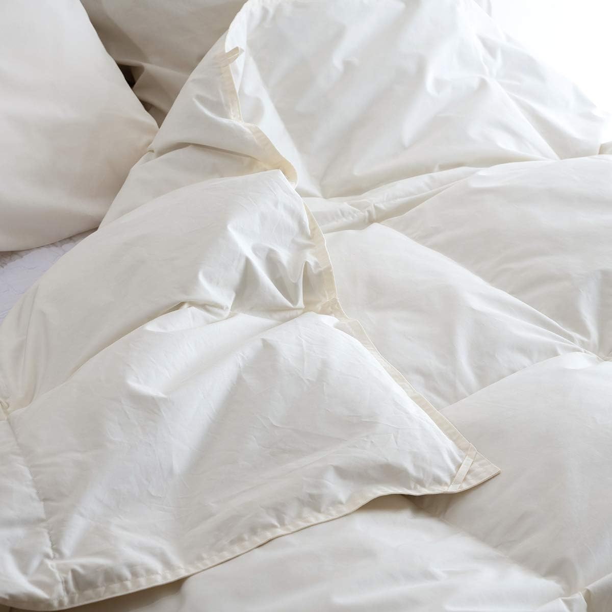 エコダウン使用】寒冷地仕様 羽毛布団 シングル 150×210 ホテル