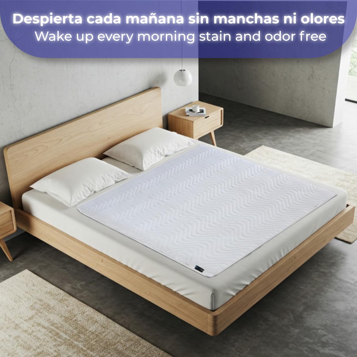 Empapadores Cama Adultos, Empapadores Bebe Lavables Hecho en España, Protector Cama Certificado Oeko Tex Capa Seguridad Impermeable, Salvacamas Súper Absorbentes (80x90cm, Pack 3)
