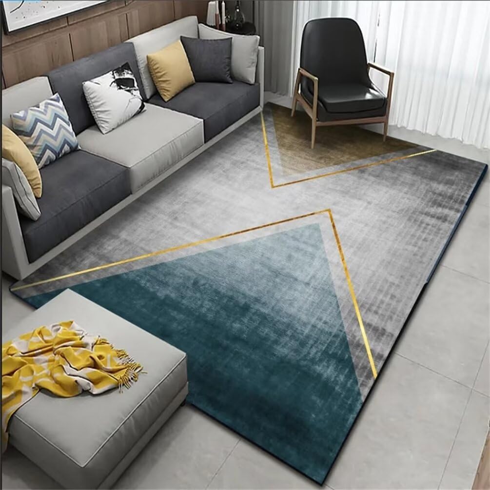 Tapis facile d'entretien pour salon moderne 50x80 cm